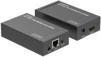 DIGITUS Kit dextension Video HDMI IP, 120 m, noir