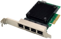 DIGITUS Carte réseau PCI Express Gigabit Ethernet, 4 ports
