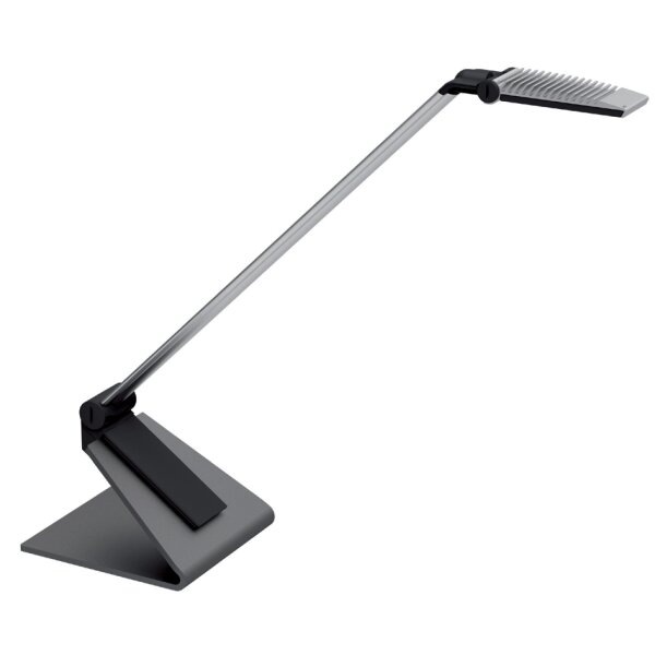 MAUL Lampe de bureau à LED MAULsolaris, socle, anthracite