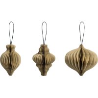 HEYDA Set décoration Goutte en nod dabeille, naturel