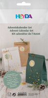 HEYDA Adventskalender-Set, Papiertüten, 3-farbig, gross
