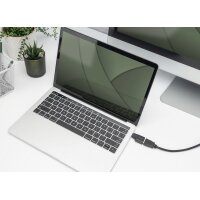 DIGITUS Adaptateur USB 4K, USB-C mâle - HDMI A/B...