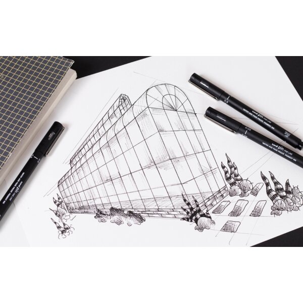 uni-ball Set dinstruments décriture pin, coffret de 8