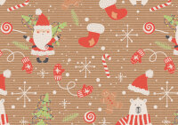 SUSY CARD Papier cadeau de Noël Crazy Christmas