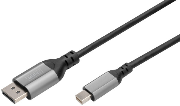 DIGITUS Câble adaptateur DisplayPort 8K 1.4, mini DP-DP, 2 m