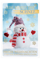 SUSY CARD Weihnachtskarte Snowman
