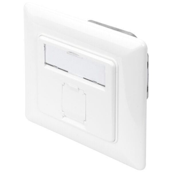 DIGITUS Unterputzdose Kat. 6A, Klasse EA, 1x RJ45, reinweiss