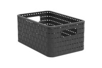ROTHO Korb Country, A5 1115208046PC 6l, Holzkohle schwarz