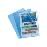 EXACOMPTA Sichtmappe genarbt A4 58522E blau 100 Stück