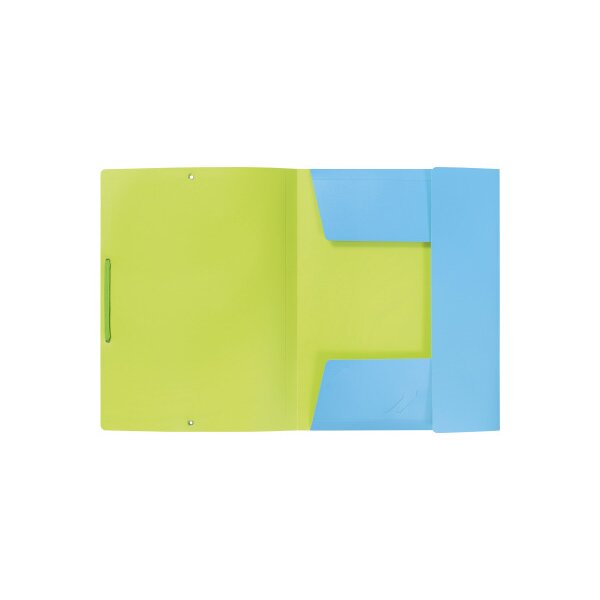 KOLMA Gummizugmappe Doppia A4 11.079.20 blau/grün