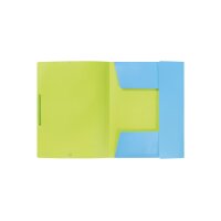 KOLMA Gummizugmappe Doppia A4 11.079.20 blau/grün