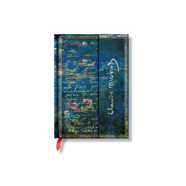 PAPERBLANKS Notizbuch Midi PB1209-2 Monet Seerosen, lin.