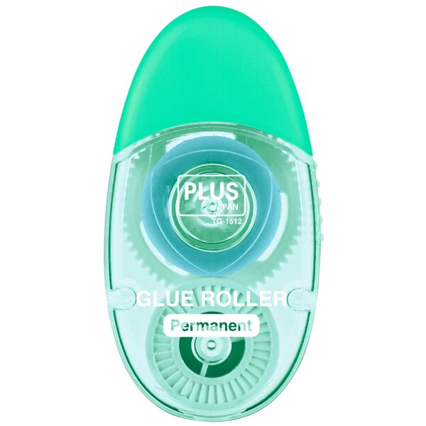 PLUS JAPAN Mini roller adhésif LE TG-1512, 6 mm x 12 m, bleu