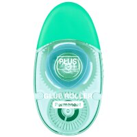 PLUS JAPAN Mini roller adhésif LE TG-1512, 6 mm x 12 m, bleu