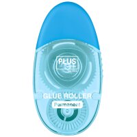 PLUS JAPAN Mini roller adhésif LE TG-1512, 6 mm x 12 m, bleu