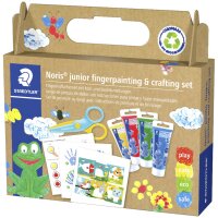 STAEDTLER Kreativset Noris junior mit Fingerfarbe, 6-teilig
