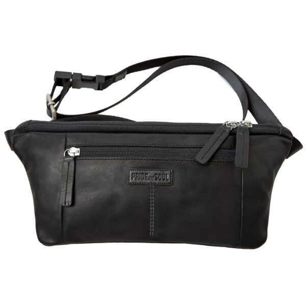 PRIDE&SOUL Gürteltasche STREET, Leder, schwarz