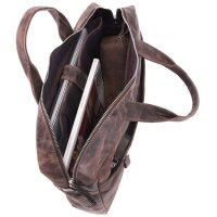 PRIDE&SOUL Sac pour laptop RAILEY, cuir, brun