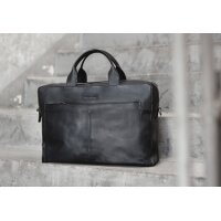 PRIDE&SOUL Sac pour laptop NOMAD Business, cuir, noir