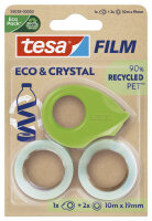 tesa Film ECO & CRYSTAL + Abroller, 19 mm x 10 m,...