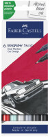 FABER-CASTELL Sketch Marker GOLDFABER, 6er Etui Car Design
