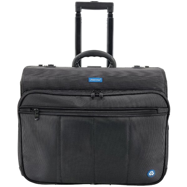 STOP Valise pour pilotes rPET SAMAR, PET recyclé, noir