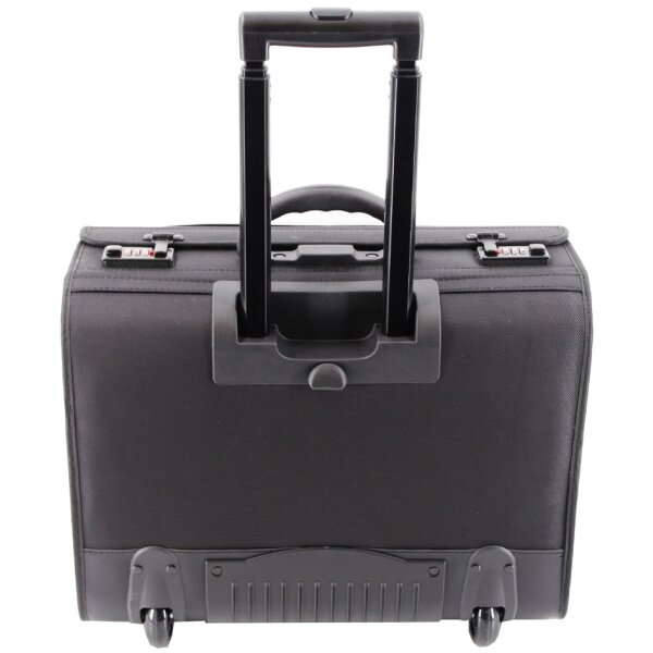 STOP Valise pour pilotes rPET SAMAR, PET recyclé, noir