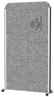 MAUL Stellwandsystem MAULcocoon, 1.000 x 1.800 mm, silber