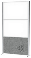 MAUL Stellwandsystem MAULconnecto, 1x Akustik 2x Whiteboard
