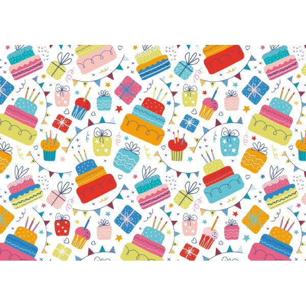 SUSY CARD Geschenkpapier "Bunte Geschenke", auf Rolle