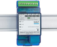 W&T Web-IO Time Switch Digital 4xOut, 10 100BaseT, blau