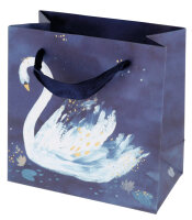SUSY CARD Geschenktüte "Swan lake dark blue"