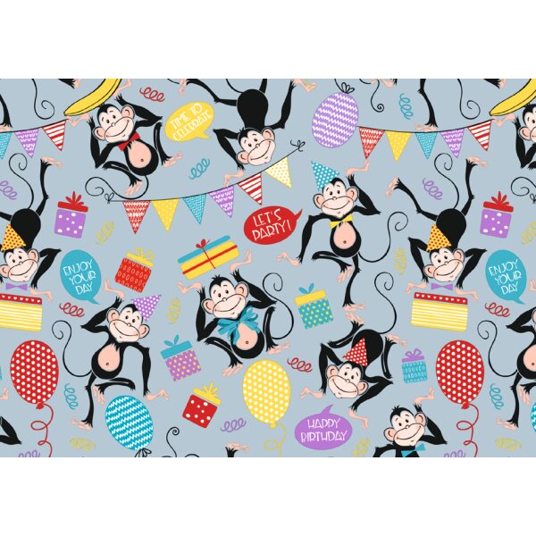 SUSY CARD Geschenkpapier "Birthday Dinos", auf Rolle