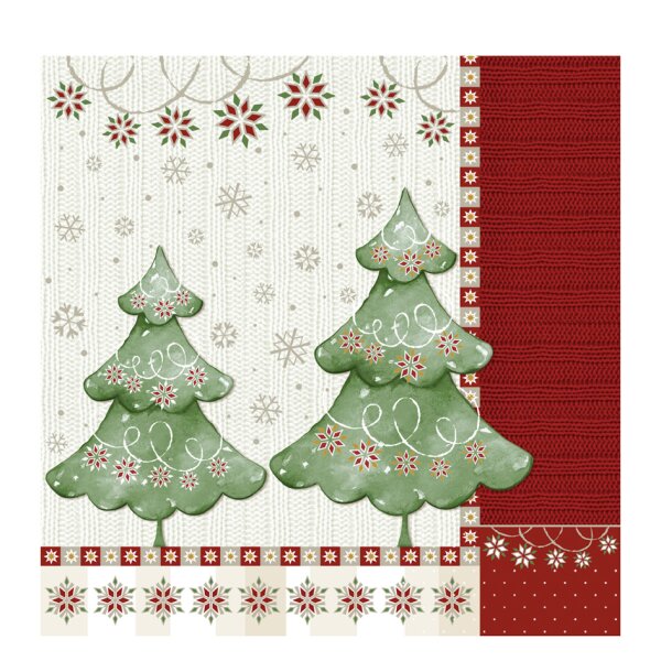 PAPSTAR Serviette à motif de Noël Winter Harmony