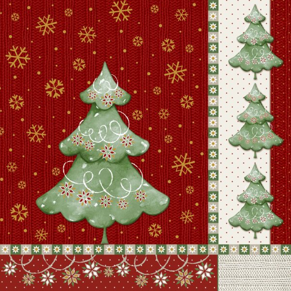 PAPSTAR Serviette à motif de Noël Winter Harmony