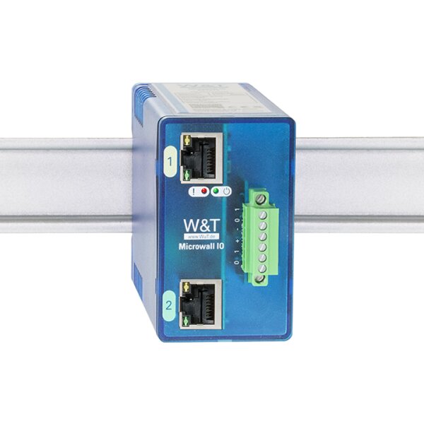 W&T Microwall IO, IP20, boîtier plastique, bleu