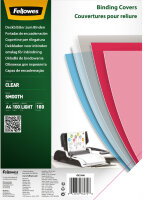 Fellowes Deckblatt, DIN A4, PET, transparent, 0,18 mm