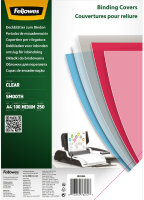 Fellowes Deckblatt, DIN A4, PET, transparent, 0,25 mm
