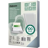 Fellowes Plats de couverture, A4, PET, transparent, 0,25 mm