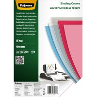 Fellowes Couverture, A4, PET, transparent, 0,15 mm