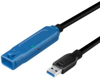 LogiLink USB 3.2 Aktives Verlängerungskabel, 30,0 m