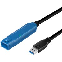 LogiLink Câble de rallonge actif USB 3.2, 30 m