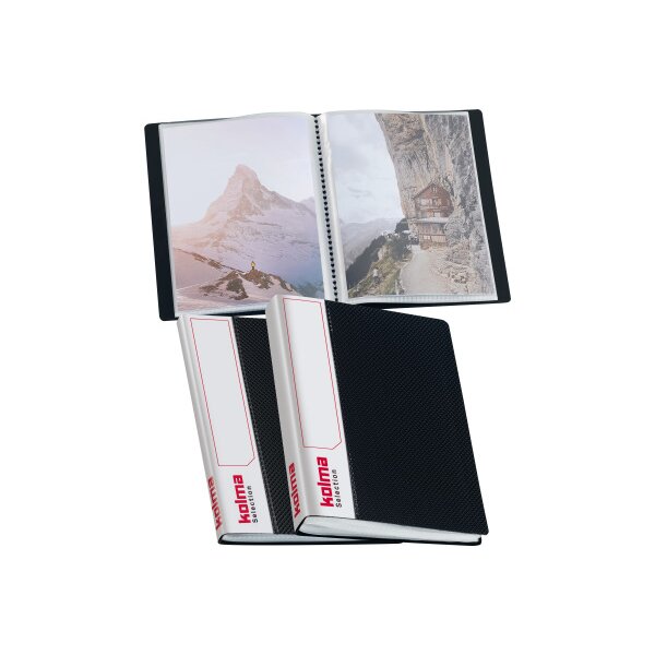 KOLMA Sichtbuch Selection A5 03.711.06 schwarz 40 Taschen