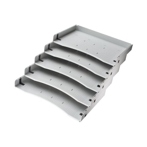 APOLLO Lot de séparations inclinées VACSA pour caisson de bureau 5 pcs.