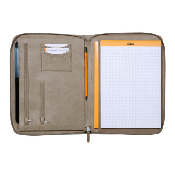 RHODIA Conf&eacute;rencier A4 168117C taupe