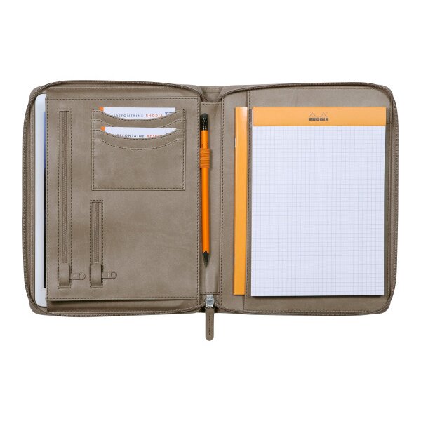 RHODIA Konferenzmappe A5 168101C taupe