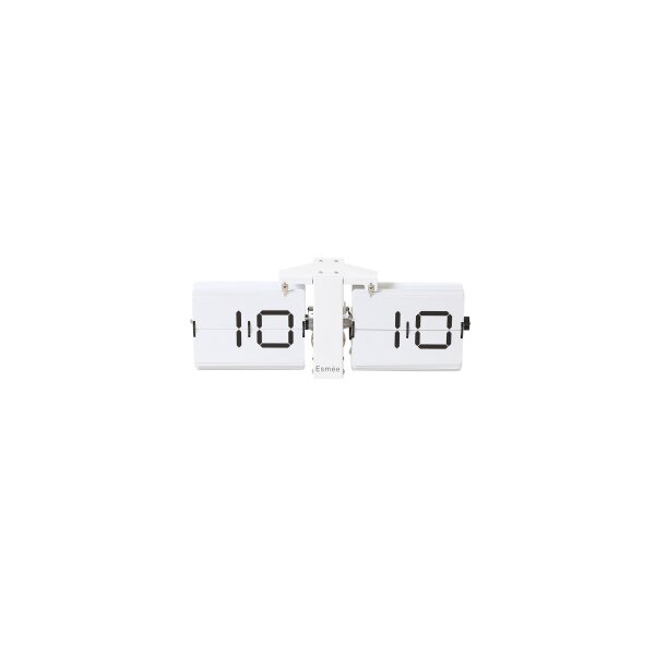 ESMEE Wanduhr Flip Clock 240.006.04 weiss