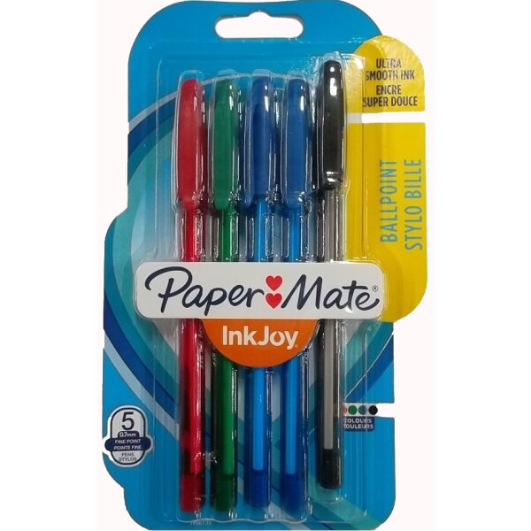 Paper:Mate Kugelschreiber InkJoy 100, 8er Blister, schwarz