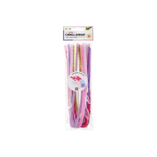 FOLIA Chenilledraht 8mmx50cm 779892 Unicorn 10 Stück