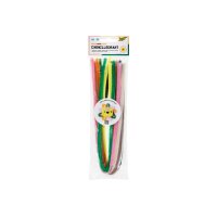 FOLIA Chenilledraht 8mmx50cm 779893 Safari 10 Stück